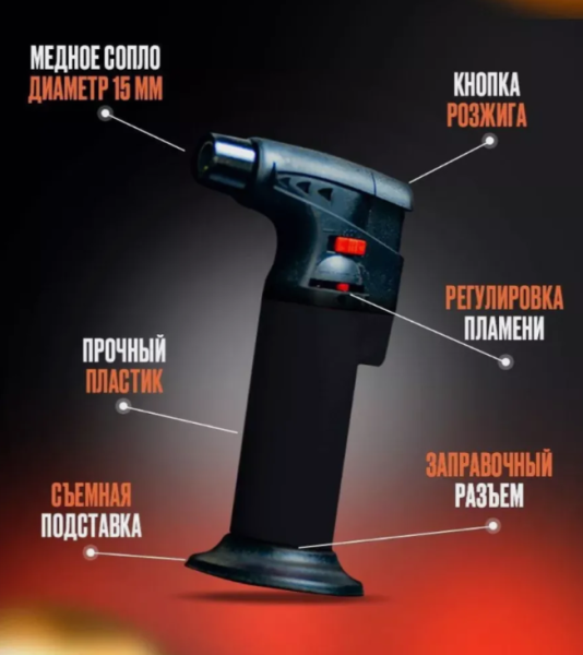 Универсальная газовая горелка-насадка Bruno